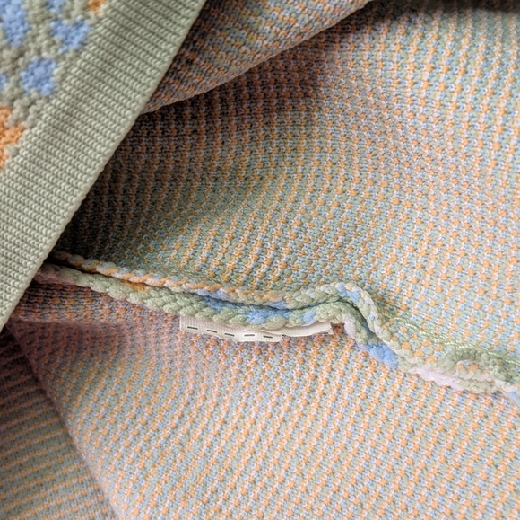 Zara 11/12 Knit Sweater in Green and Orange With Stars - Back To School Crewneck - Picture 4 of 5